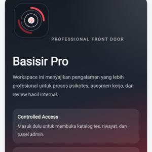 Basisir Pro Private Assessment Workspace